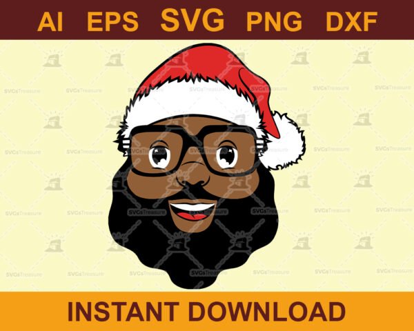 Black Claus SVG Design