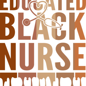 Educated Black Nurse SVG Design