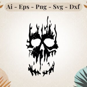 flaming-skull-svg-design