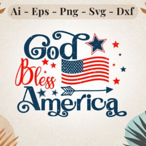 god-bless-america-svg-design