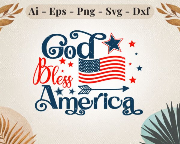 god-bless-america-svg-design