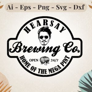 Hearsay Brewing Co. - Home of the Mega Pint SVG Design