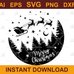 Cookie Plate Merry Christmas SVG