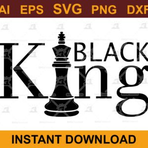 Black King SVG Design