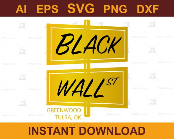 Black Wall Street 1921 Tribute SVG Design