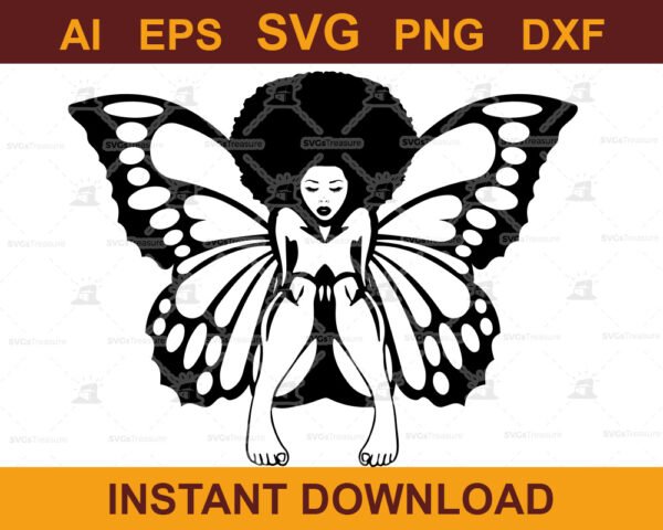 Black Woman SVG - Black Girl Magic