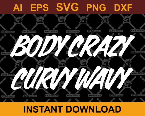 Body Crazy Curvy Wavy SVG