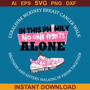 Breast Cancer Walk - No One Fights Alone Design
