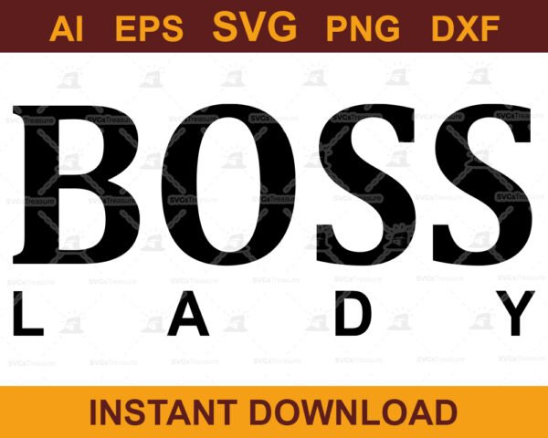 Boss Lady SVG Design