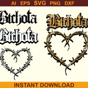 bichota-barbed-heart-design-set