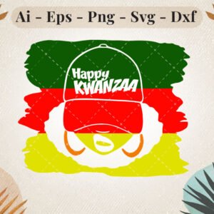 happy-kwanzaa-afro-hat-svg-design