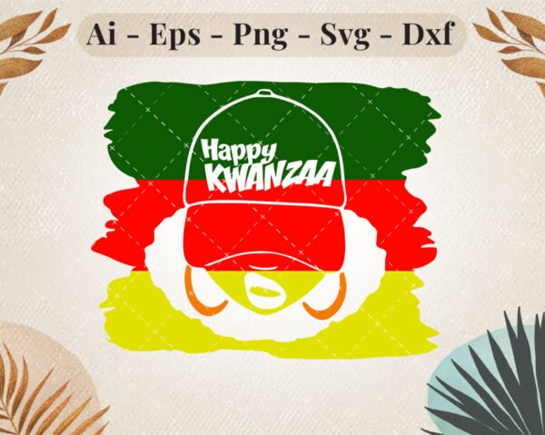 happy-kwanzaa-afro-hat-svg-design