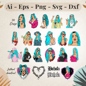 karol-g-bichota-illustration-bundle
