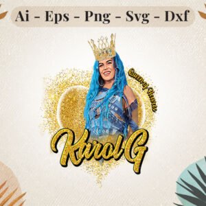 karol-g-queen-of-hearts-glitter-design