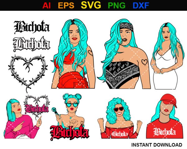 Ultimate Bichota SVG Collection - Feminine Boldness and Style