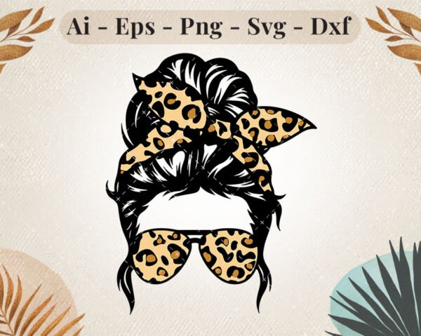 messy-bun-leopard-svg