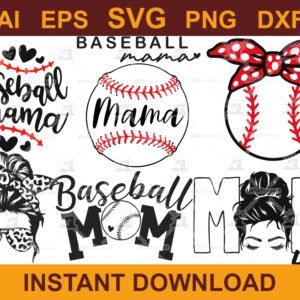 Ultimate Baseball Mom SVG Bundle