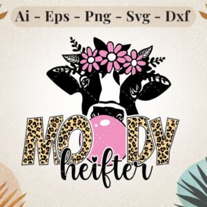 moody-heifer-bubble-chewing-cow-svg