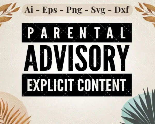 Parental Advisory Explicit Content SVG