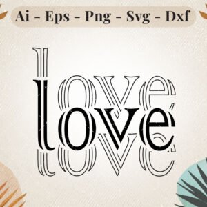 elegant-love-typography-svg-design