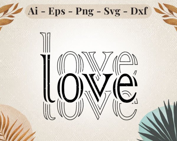 elegant-love-typography-svg-design