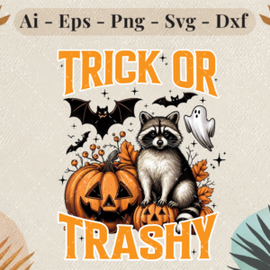 Trick or Trashy Halloween SVG