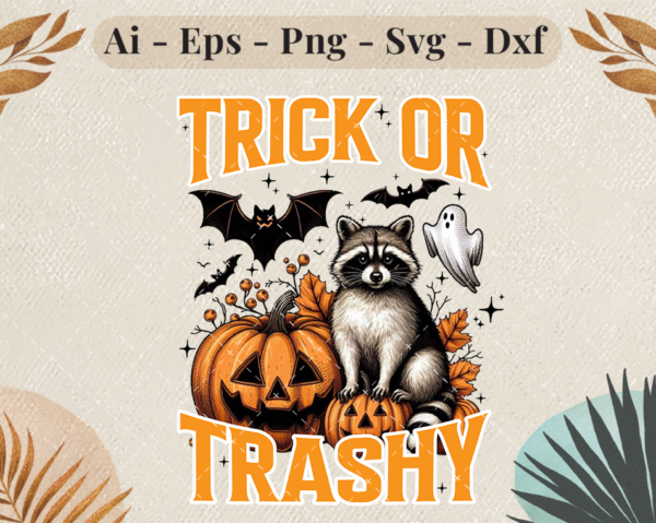 Trick or Trashy Halloween SVG