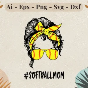SOFTBALL-MOM-Svg-Design