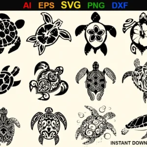 Turtle Bundle SVG | Sea Turtle Cut Files