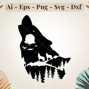 Wolf Silhouette SVG