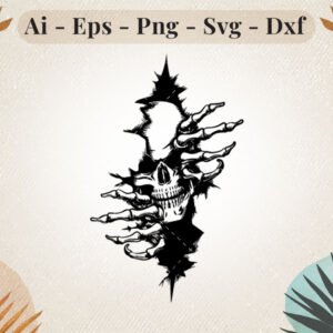 skull-peeping-through-hole-svg